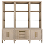 Модульный стеллаж Primo из трех составных элементов Светлый дуб варинант исполнения - 1 | Loft Concept в Орле