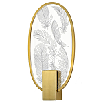 Бра с гравировкой на акриловом плафоне Gravyura Bronze варинант исполнения - 1 | Loft Concept в Орле