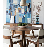 Обеденный стол круглый с изогнутыми ножками Godenza Round V Table варинант исполнения - 3 | Loft Concept в Орле