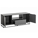 ТВ-тумба цвета графит с  2-мя дверцами и ящиком Strict Lines варинант исполнения - 3 | Loft Concept в Орле