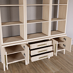 Модульный стеллаж Primo из трех составных элементов Светлый дуб варинант исполнения - 4 | Loft Concept в Орле