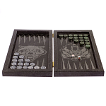 Подарочные нарды из натурального камня с гравировкой Backgammon from Stone варинант исполнения - 2 | Loft Concept в Орле