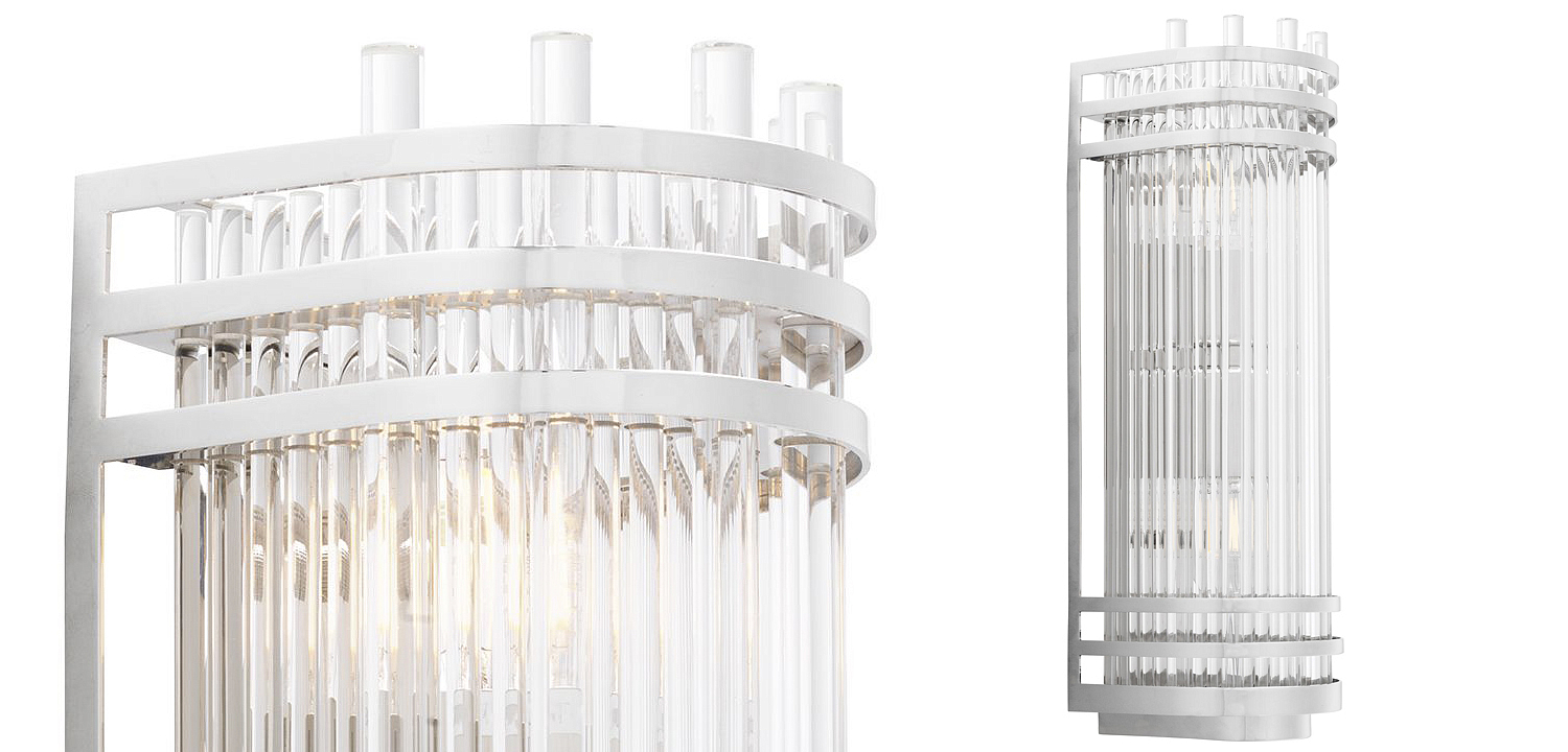 Бра Eichholtz Wall Lamp Gulf S Nickel Бра Eichholtz Wall Lamp Gulf S Nickel - Loft-Concept в Орле