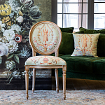 Стул из массива бука светло-зеленый с растительным орнаментом Raffael Angel Green Chair варинант исполнения - 7 | Loft Concept в Орле