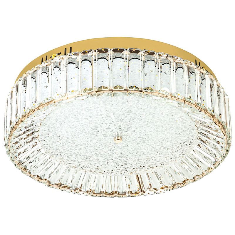 Потолочный светильник Stephane Glass Gold Ceiling Lamp 50 Золотой Прозрачное Стекло Потолочный светильник Stephane Glass Gold Ceiling Lamp 50 Золотой Прозрачное Стекло в Орле | Loft Concept