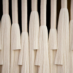 Декор на стену Белые Кисти Wall decor White Tassels варинант исполнения - 1 | Loft Concept в Орле