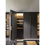 Кухонный гарнитур из дерева и камня с раздвижными дверцами OPERATING COLUMN 2.0 Dada Engenereed Kitchen варинант исполнения - 7 | Loft Concept в Орле