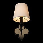 Бра с белым текстильным абажуром и фигурным основанием с зеркальной вставкой Vitorino варинант исполнения - 11 | Loft Concept в Орле