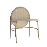 Письменный стол с круглой плетёной панелью для крепления заметок Allegory варинант исполнения - 1 | Loft Concept в Орле