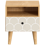 Прикроватная тумба с изображением на ящике Elise Nightstand варинант исполнения - 6 | Loft Concept в Орле