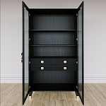 Дизайнерский шкаф витрина Elsa Dreams Black с 4-мя ящиками варинант исполнения - 5 | Loft Concept в Орле