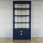 Стеллаж со стеклянными полками Elsa Dreams Blue варинант исполнения - 6 | Loft Concept в Орле