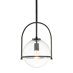 Подвесной светильник с прозрачным плафоном в форме шара в арочной подвеске Hinkley варинант исполнения - 1 | Loft Concept в Орле
