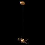 Подвесной светильник с прозрачной стеклянной птичкой Serip Voa варинант исполнения - 3 | Loft Concept в Орле