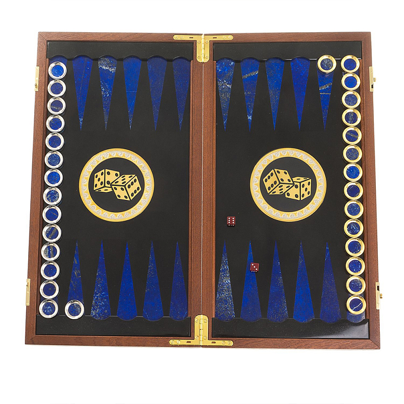 Нарды настольные из натурального камня лазурит и долерит Backgammon from Stone Мульти Нарды настольные из натурального камня лазурит и долерит Backgammon from Stone Мульти в Орле | Loft Concept
