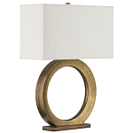 Настольная лампа с корпусом в форме кольца и прямоугольным абажуром French Ring варинант исполнения - 6 | Loft Concept в Орле