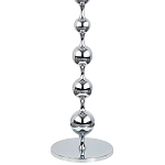 Торшер с плафонами из стеклянных шаров Pearls Suspension Chrome Floor Lamp варинант исполнения - 3 | Loft Concept в Орле