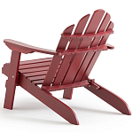 Уличное кресло из массива акации Adirondack Wooden Chair Red варинант исполнения - 6 | Loft Concept в Орле