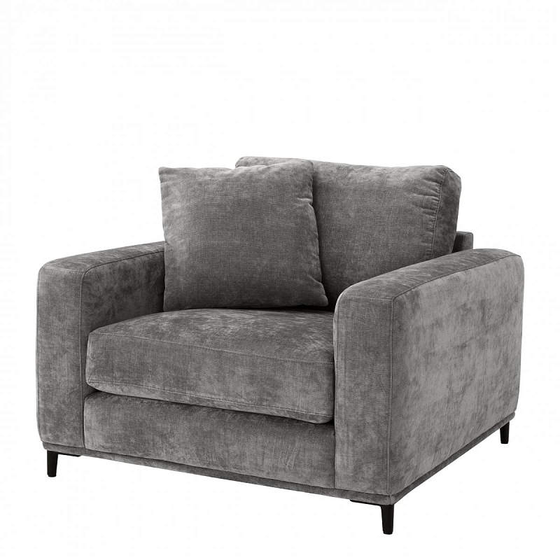 Кресло Eichholtz Chair Feraud Grey Серый Черный Кресло Eichholtz Chair Feraud Grey Серый Черный в Орле | Loft Concept