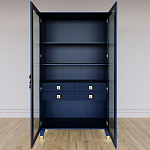 Дизайнерский шкаф витрина Elsa Dreams Blue с 4-мя ящиками варинант исполнения - 5 | Loft Concept в Орле