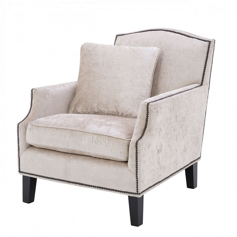 Кресло Eichholtz Chair Merlin Бежевый Черный в Орле | Loft Concept 