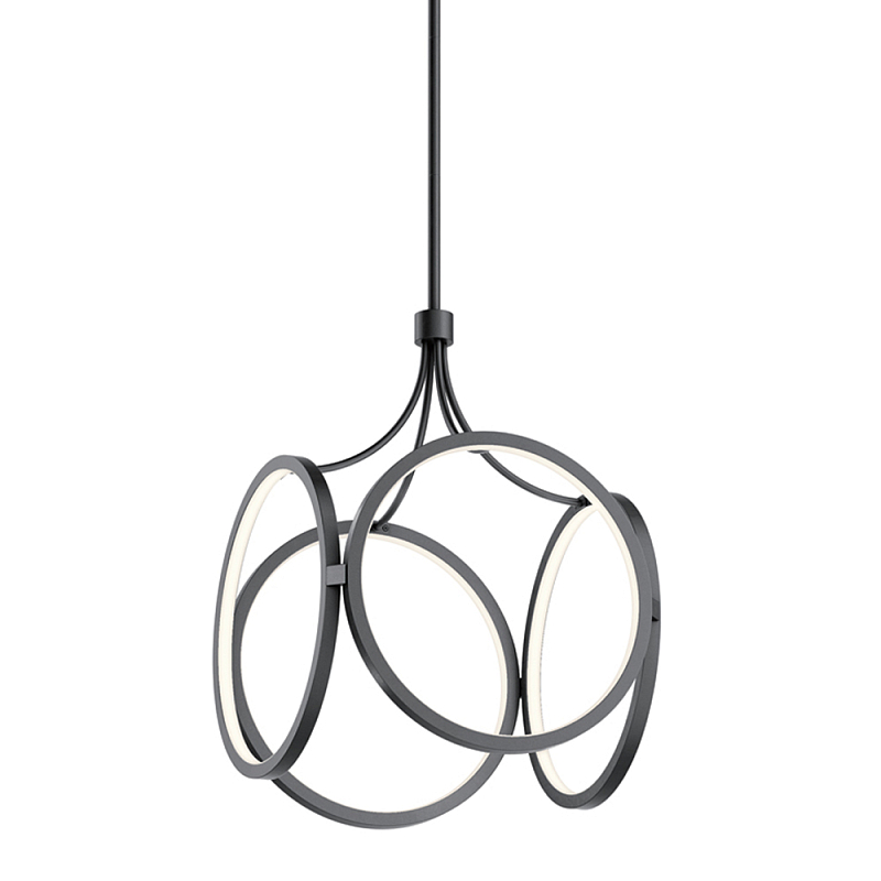 Подвесной светильник светодиодный в форме клетки Kichler Черный Белый Золотой в Орле | Loft Concept 