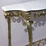 Консоль бронзовая с мраморной столешницей Bronze De Console варинант исполнения - 2 | Loft Concept в Орле