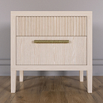 Прикроватная Тумбочка Primo с двумя ящиками Светлый дуб варинант исполнения - 1 | Loft Concept в Орле