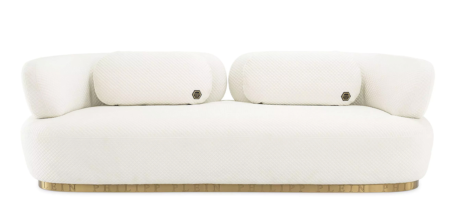 Диван Philipp Plein Sofa Signature Белый Диван Philipp Plein Sofa Signature Белый - Loft-Concept в Орле