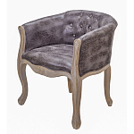 Кресло низкое в стиле прованс Louis French Armchair brown варинант исполнения - 1 | Loft Concept в Орле