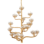 Люстра золотая в виде растения Golden Flower Glade варинант исполнения - 3 | Loft Concept в Орле