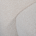 Кресло без подлокотников с обивкой из белой ткани букле Pacification варинант исполнения - 5 | Loft Concept в Орле