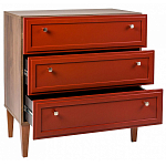 Комод красный из массива бука с 3-мя ящиками Wenge Light варинант исполнения - 3 | Loft Concept в Орле