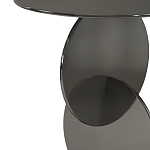 Дизайнерский журнальный стол с основанием из круглых элементов Lirod варинант исполнения - 1 | Loft Concept в Орле