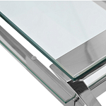 Стол письменный с прозрачной столешницей Corporate Identity варинант исполнения - 2 | Loft Concept в Орле