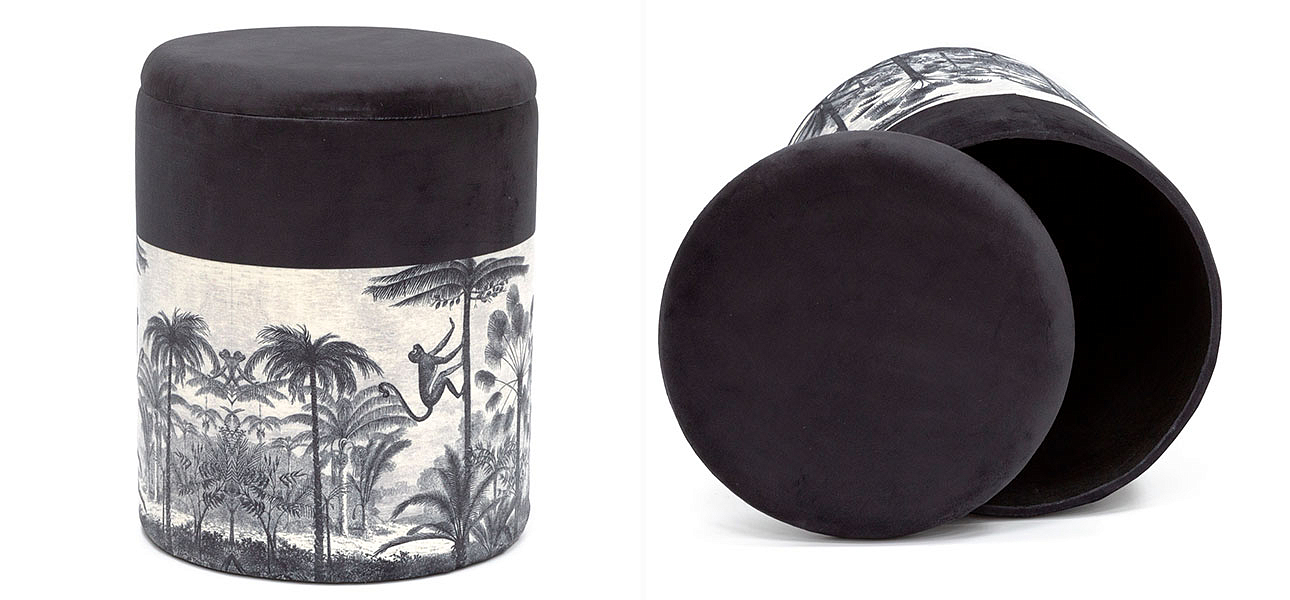 Пуф PUF Jungle Print с крышкой Пуф PUF Jungle Print с крышкой - Loft-Concept в Орле