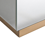 Столик журнальный зеркальный с золотым декором Gold Painted Mirror Table варинант исполнения - 2 | Loft Concept в Орле