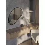 Зеркало асимметричной формы Oval Light Reflection варинант исполнения - 3 | Loft Concept в Орле