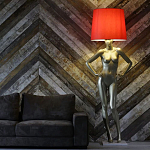 Лампа MANNEQUIN LAMP с абажуром руки на талии варинант исполнения - 3 | Loft Concept в Орле