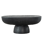 Столик кофейный черного цвета с овальной столешницей и круглым основанием Black Dalmen Table варинант исполнения - 1 | Loft Concept в Орле