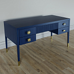 Письменный стол с 4-мя ящиками Elsa Dreams Blue варинант исполнения - 1 | Loft Concept в Орле