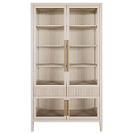 Витрина Primo со стеклянными фасадами и 2 ящиками Светлый дуб варинант исполнения - 7 | Loft Concept в Орле