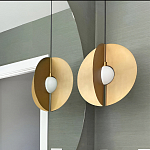 Подвесной светильник в форме золотых дисков Minimalist Lighting Fixture варинант исполнения - 2 | Loft Concept в Орле