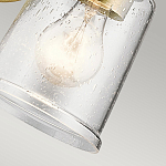 Бра с прозрачным стеклянным абажуром в форме цилиндра Kichler варинант исполнения - 8 | Loft Concept в Орле