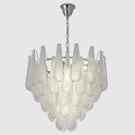 Люстра с подвесками из рифленного стекла в форме капель Textured Glass Chandelier варинант исполнения - 3 | Loft Concept в Орле