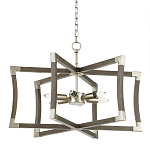 Подвесной светильник в форме фонаря серый Gray Eco Lantern варинант исполнения - 3 | Loft Concept в Орле