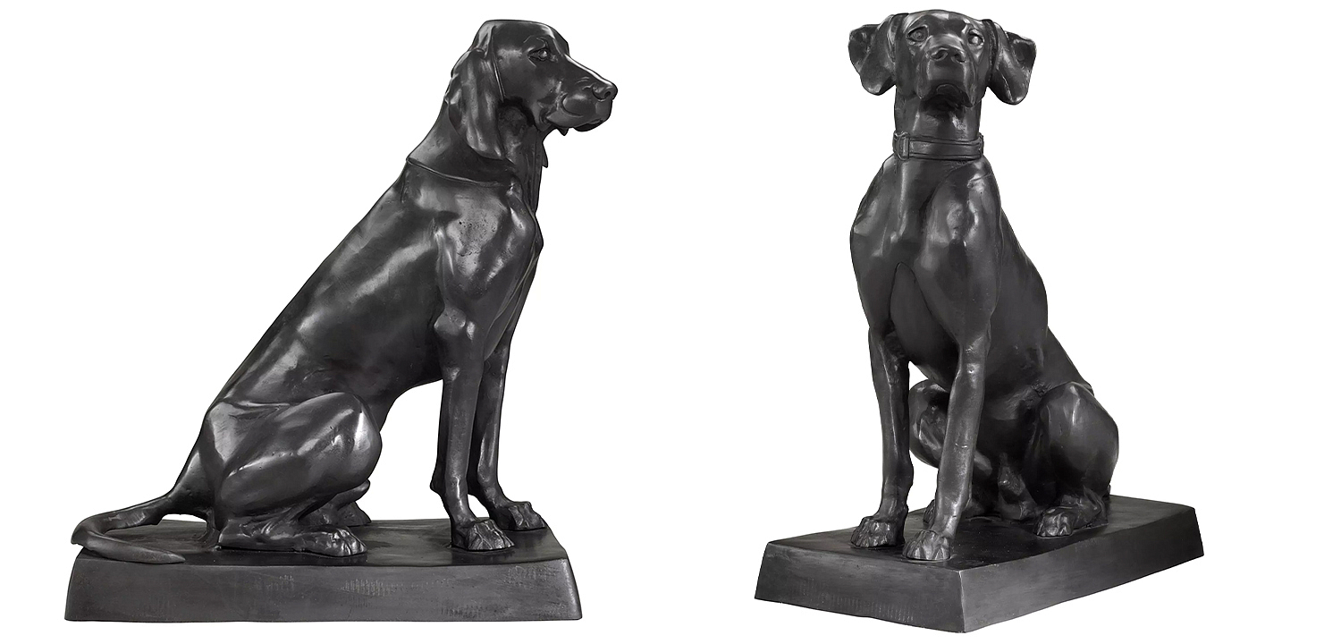 Комплект из двух декоративных статуэток Eichholtz Dogs Pointer & Hound set of 2 Комплект из двух декоративных статуэток Eichholtz Dogs Pointer & Hound set of 2 - Loft-Concept в Орле