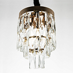 Подвесной светильник с прямоугольными хрустальными подвесками Lunet Crystal Rectangulars Pendant Light 2 варинант исполнения - 3 | Loft Concept в Орле