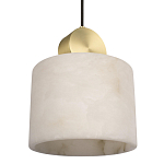 Подвесной светильник с круглым мраморным плафоном Marble square варинант исполнения - 5 | Loft Concept в Орле