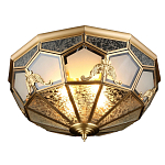 Люстра потолочная Leoni в витражной технике варинант исполнения - 1 | Loft Concept в Орле